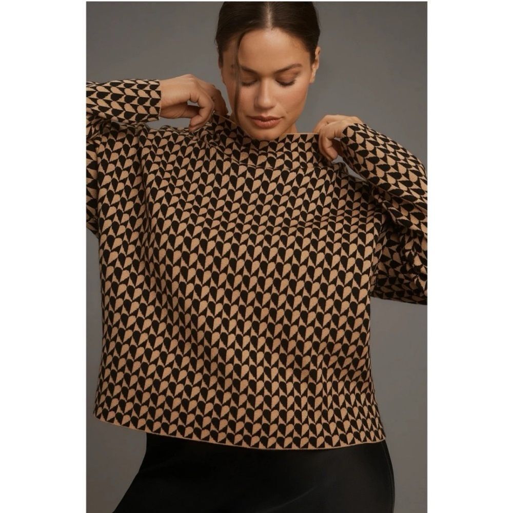 Anthropologie The Carys Mock-Neck Sweater